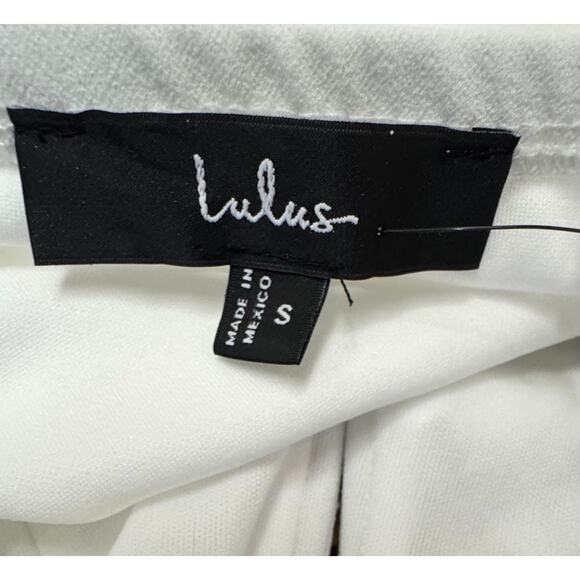 Lulus White Strapless Deep V Bodysuit – Size Small - Picture 5 of 8